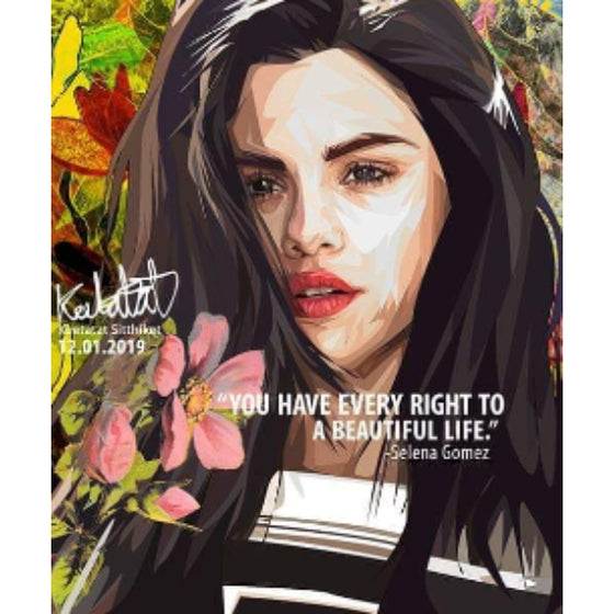 Drawing (Selena Gomez - You have every right to a beautiful life)