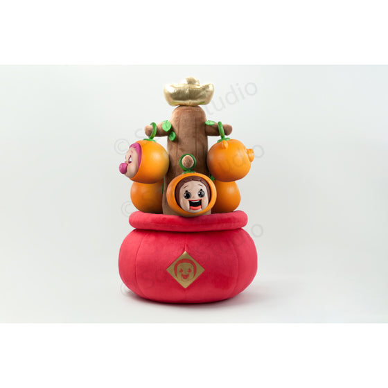 燦子五福臨門擺件