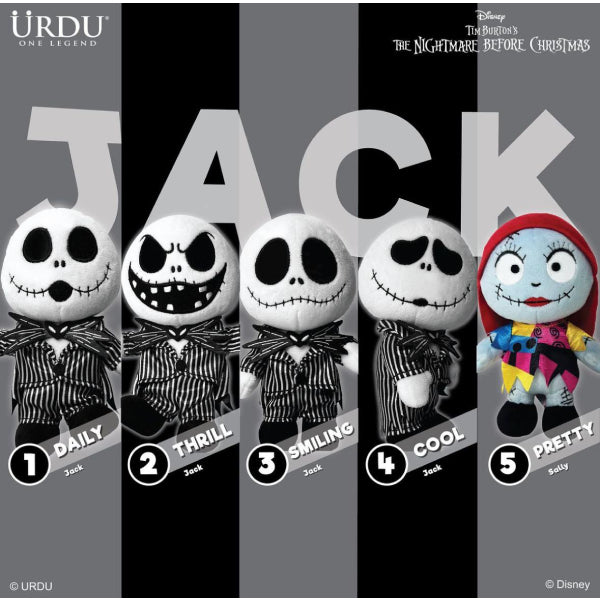 Urdu - 迪士尼可動毛公仔盲盒 ACTION SOFTOY 系列 3 - 怪誕城之夜 Jack 南瓜王 傑克 (一套5款)