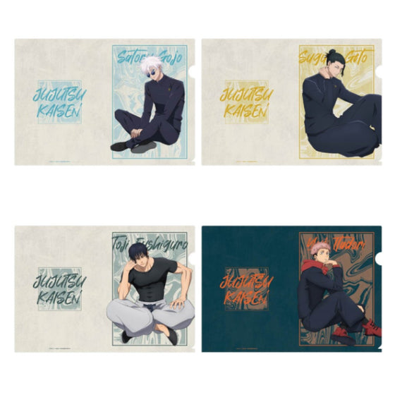 咒術迴戰透明文件夾 ((1) 五條悟 / (2) 夏油傑 / (3) 伏黑甚爾 / (4) 虎杖悠仁)