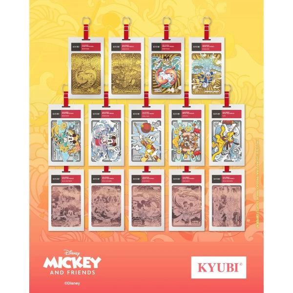 KYUBI 金屬收藏卡掛飾盲盒 米奇與好友
