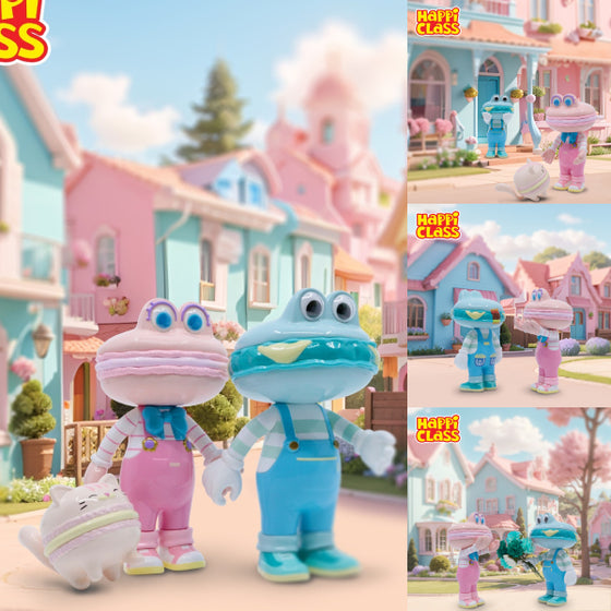 Happi Class - (HC#034 漢堡君 偽裝漢堡君 / HC#035 馬卡龍小姐 + 草莓貓)