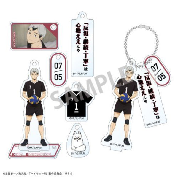 《排球少年》亞加力立牌鎖匙扣第2彈 (一套6款)