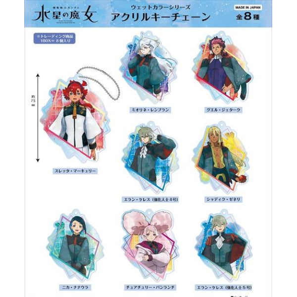 《機動戰士高達 水星的魔女》水彩風亞加力鎖匙扣 (一套8款)