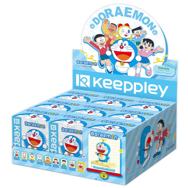 Qman - 多啦A夢口袋積木人 (一盒9隻)