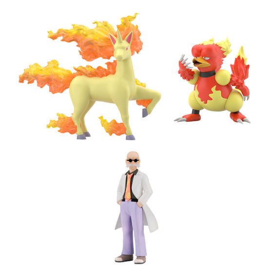 Pokémon Scale World 寵物小精靈 精靈寶可夢 關都地區 (夏伯&鴨嘴火獸&烈焰馬)
