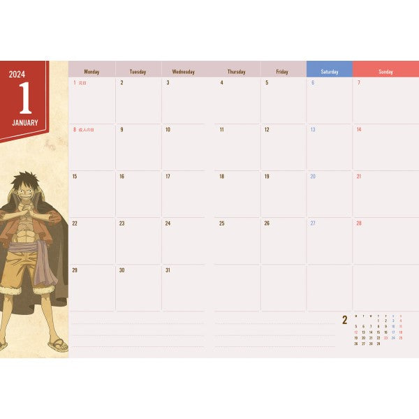 EDF-18 海賊王 2024年行事曆 SCHEDULE BOOK