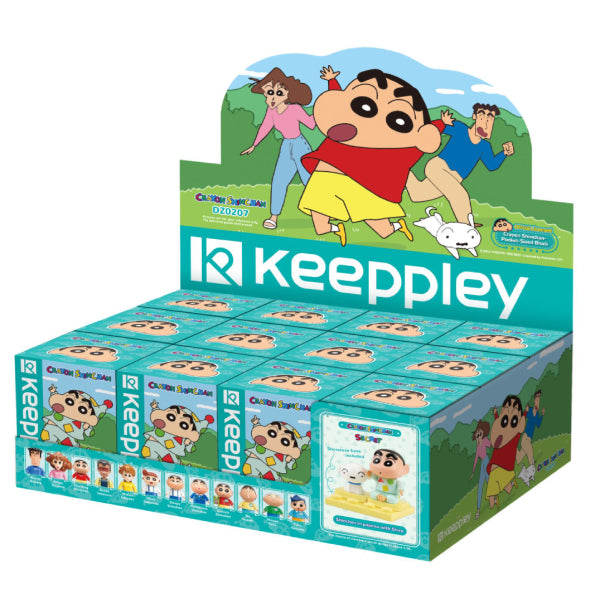 Qman - 蠟筆小新口袋積木人盲盒 (一盒12款)