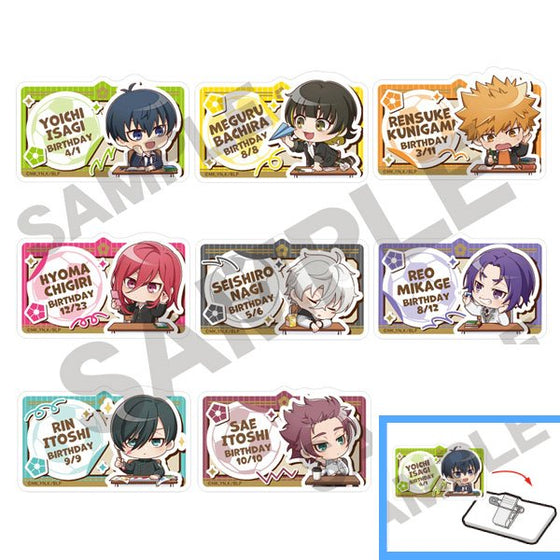 藍色監獄 Puchikura 名片亞加力夾  (一套8款)