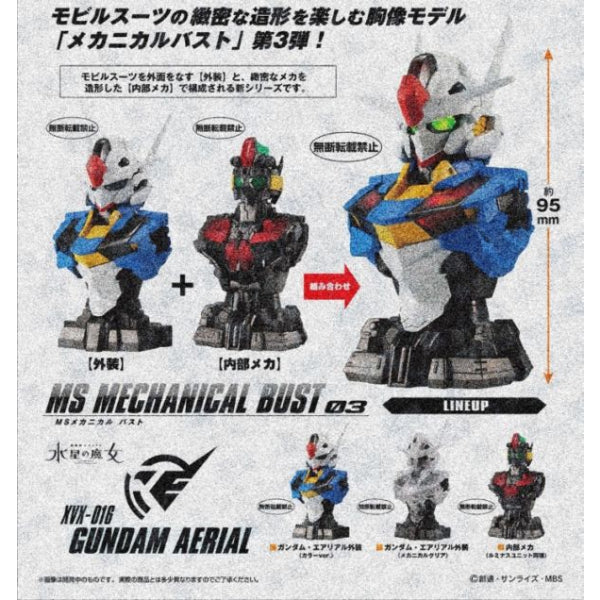 機動戰士高達胸像第3彈 風靈高達 扭蛋 (一套3款)
