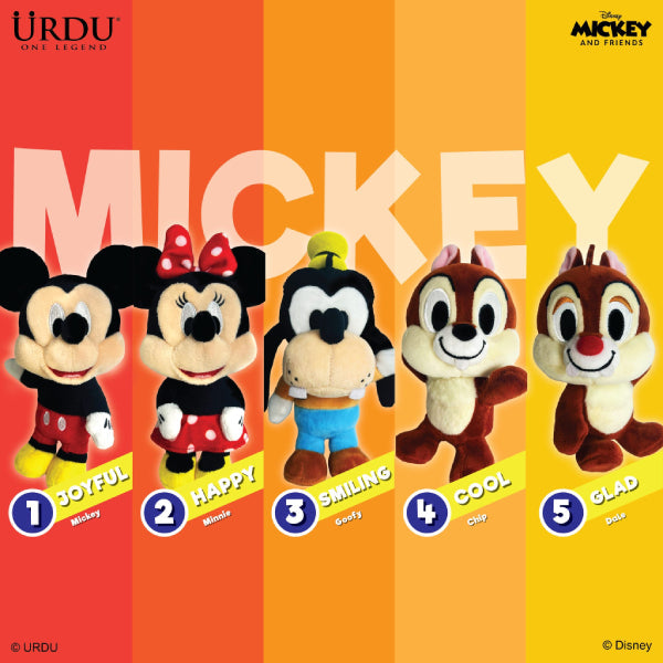 Urdu - 迪士尼可動毛公仔盲盒 ACTION SOFTOY 系列 4 - 米奇與朋友們 (一套5款)
