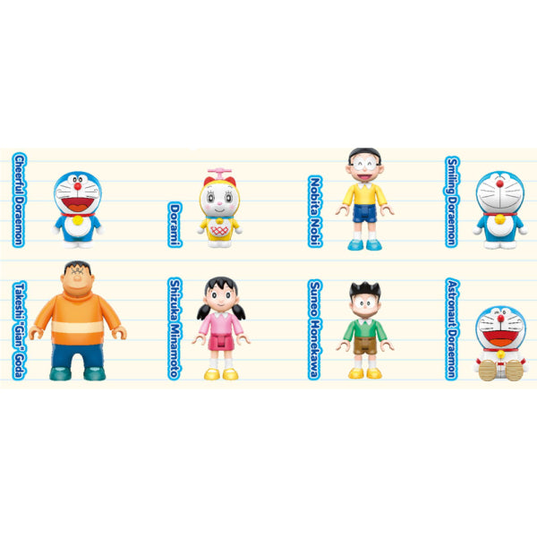 Qman - 多啦A夢口袋積木人 (一盒9隻)
