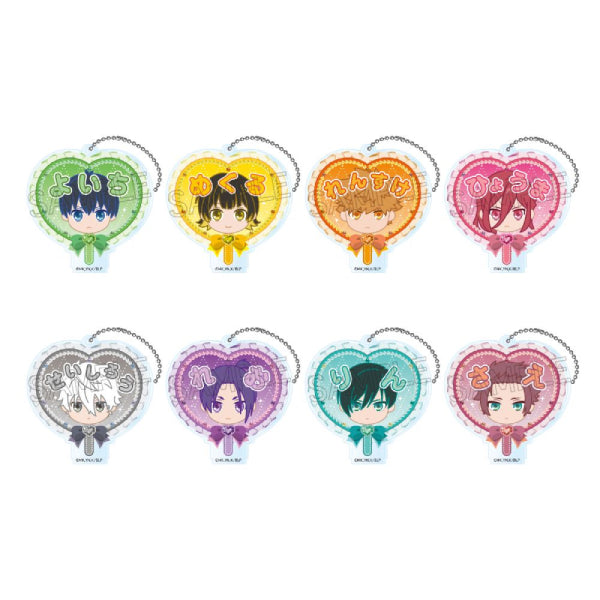 藍色監獄 Oshinarabe 應援團扇形亞加力鎖匙扣 (一套8款)