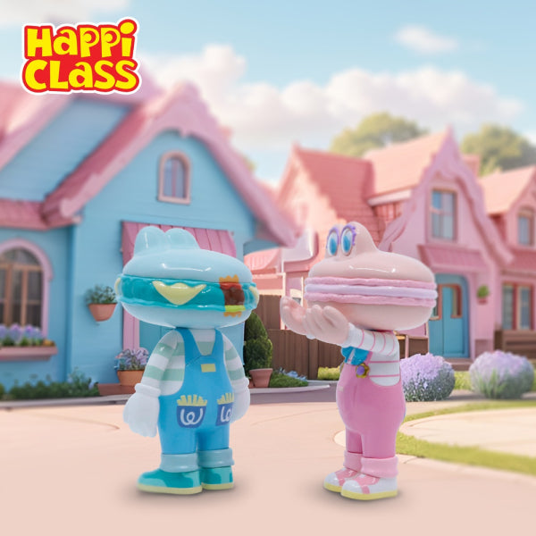 Happi Class - (HC#034 漢堡君 偽裝漢堡君 / HC#035 馬卡龍小姐 + 草莓貓)