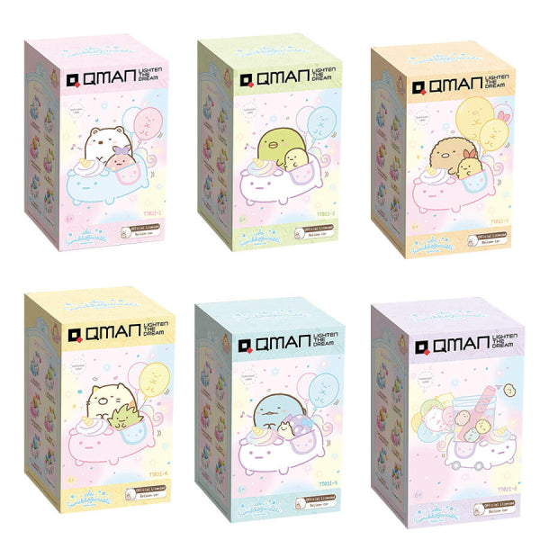 Qman - 角落小夥伴 車車積木系列 (6種)