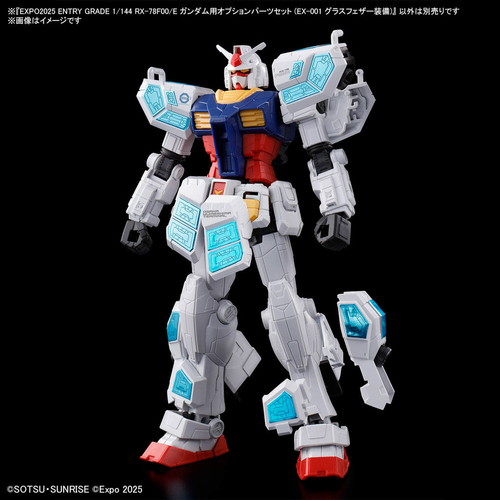 ENTRY GRADE 1/144 RX-78F00/E Gundam + Optional Parts Set (EX-001 Grass Feather Equipment) 機動戰士 高達 萬博