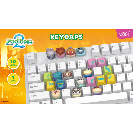 迪士尼優獸大都會鍵帽盲盒 (一盒10款)