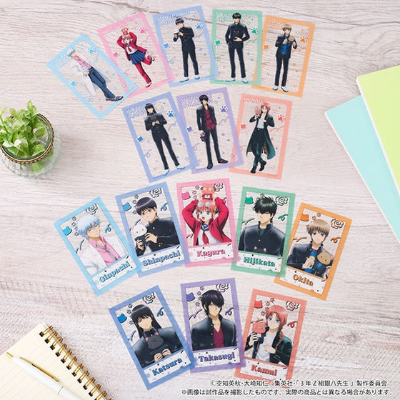 《銀魂》3年Z組銀八先生 貓系透明咭墊 (一套8包)