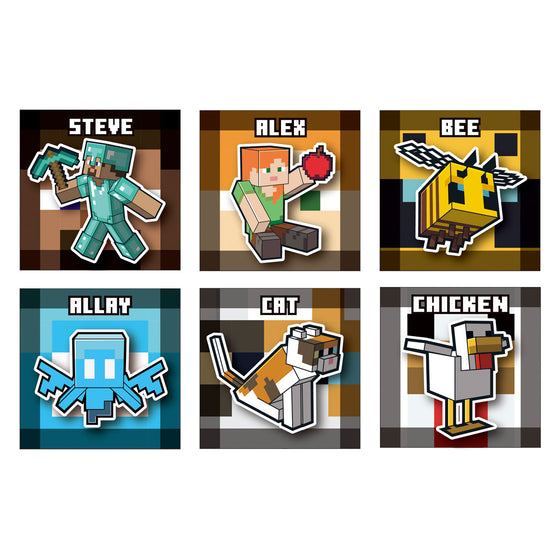 MINECRAFT 我的世界 角色 威化貼紙 (一盒20包)