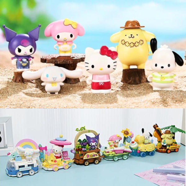 Sanrio characters 花車巡游積木 (Hello Kitty / Melody / 肉桂狗 / 布甸狗 / 可羅米 / Pochacco)