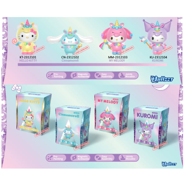 Sanrio 樂趣裝拼公仔 - 獨角馬 (Hello Kitty / 肉桂狗 / Melody / 可羅米)