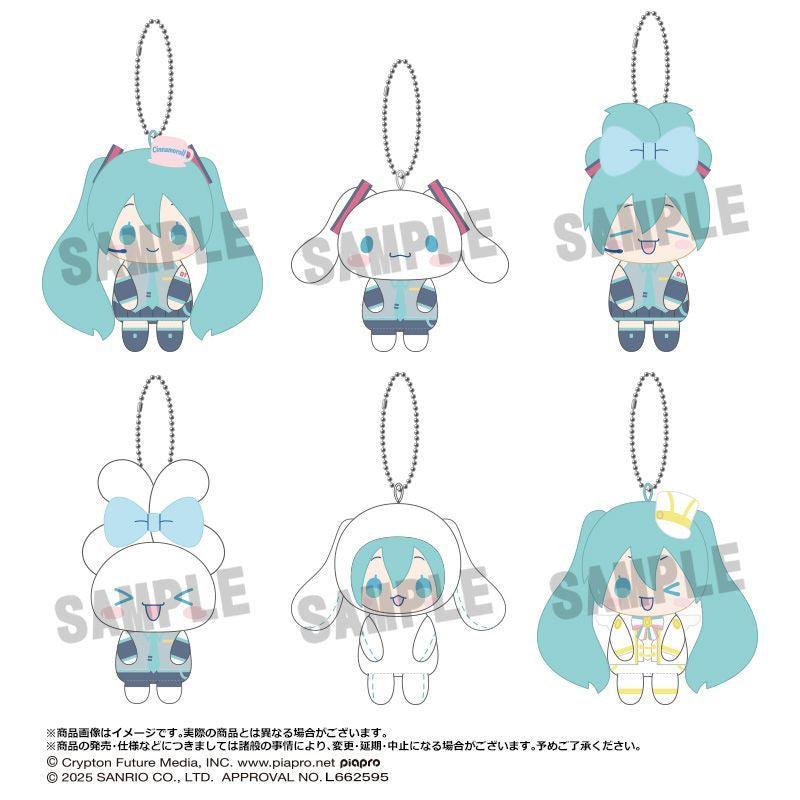 初音未來 x 玉桂狗 毛絨吊飾 (一盒6個)