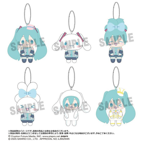 初音未來 x 玉桂狗 毛絨吊飾 (一盒6個)