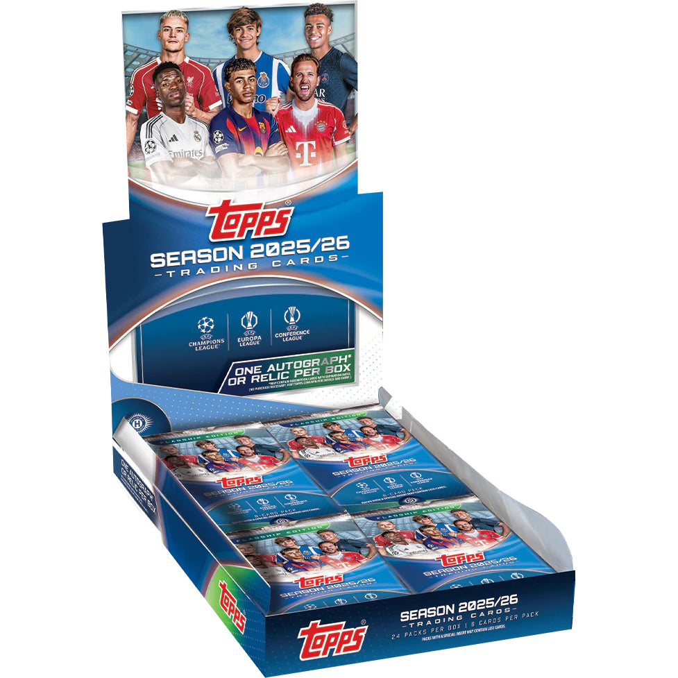 2025-26 Topps UEFA Club Competitions Hobby 足球 收藏卡牌(Hobby版)