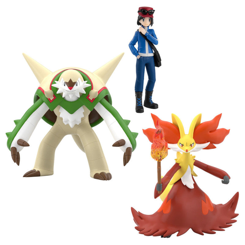 [魂SHOP限定] Pokemon Scale World 寵物小精靈 卡洛斯地區 布里卡隆 &卡鲁穆 & 妖火紅狐