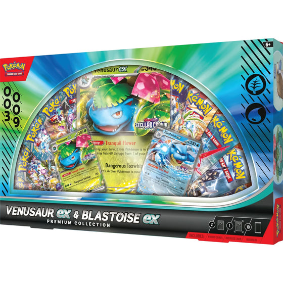 [美版] Pokemon Venusaur ex & Blastoise ex Premium Collection