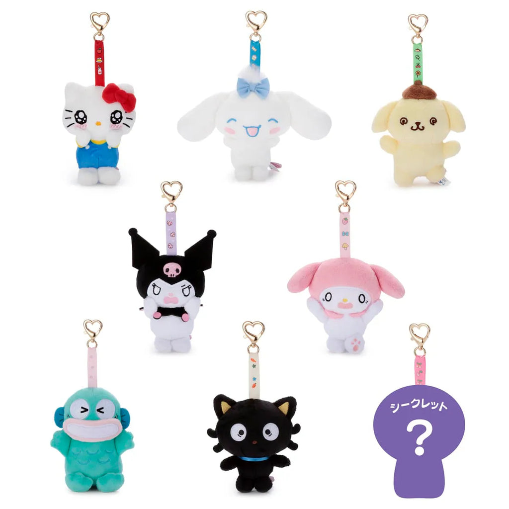 Sanrio characters 哇！趣怪表情毛絨公仔掛飾 (一盒8個)