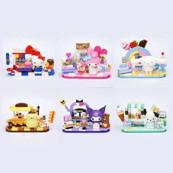 Qman - Sanrio characters餐館小場景系列盲盒 (一套6款)