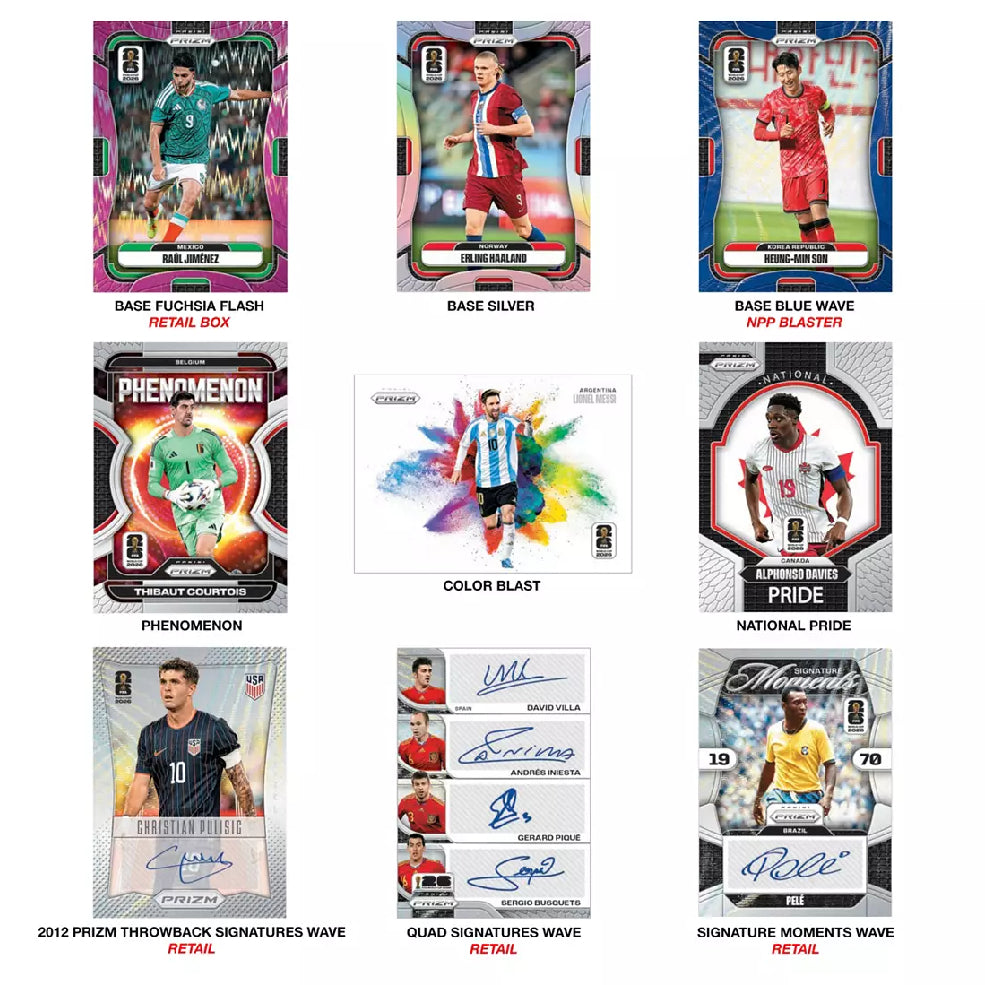 2025 - 26 Prizm World Cup Soccer Mega 世界盃足球 收藏卡牌 (Mega版)
