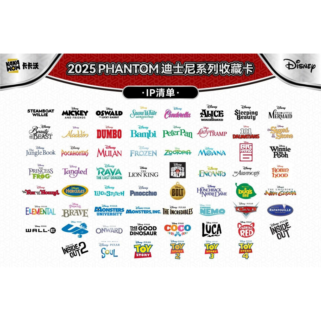 卡卡沃 迪士尼 2025 Phantom Disney 集玩收藏卡