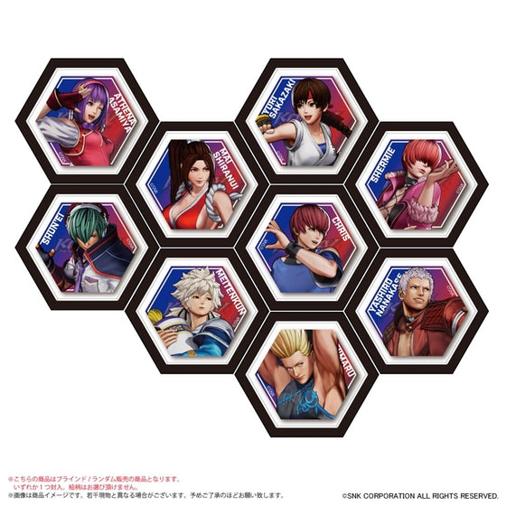 《拳皇XV》六角形磁貼系列 B (一套9款)