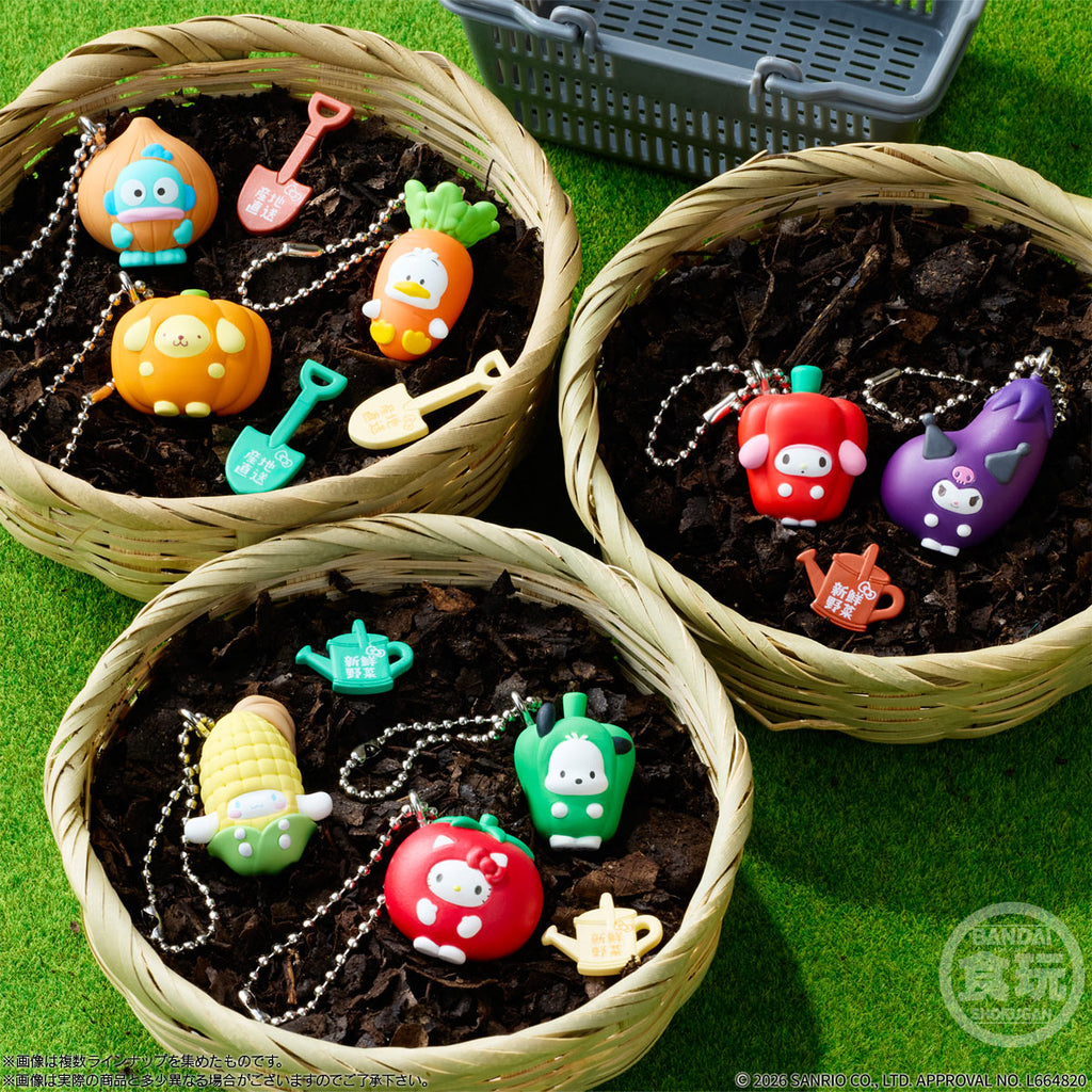 Sanrio角色 蔬菜吊飾3 (一盒12包)