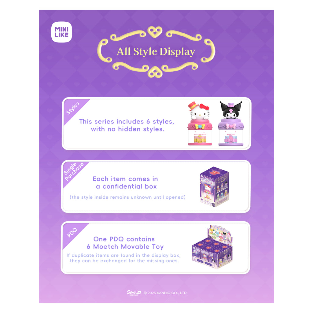 Sanrio 角色驚喜魔術罐系列盲盒 (一盒6個) 三麗鷗