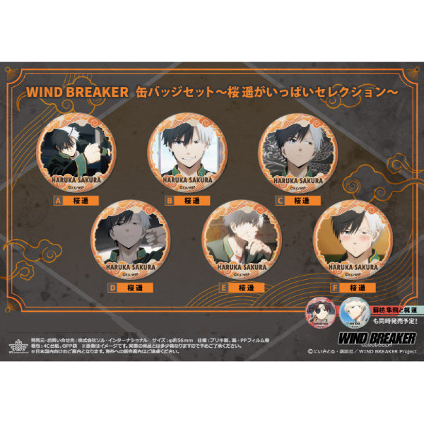 《防風少年》WIND BREAKER 櫻遙 襟章套裝 (一套6個)