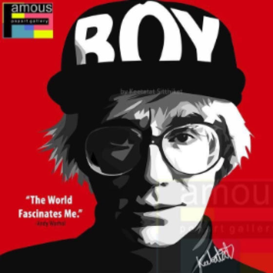 Drawing (Andy Warhol - The World Fancinates Me)