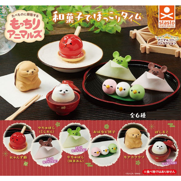 動物造型日式菓子扭蛋 (一套6款)