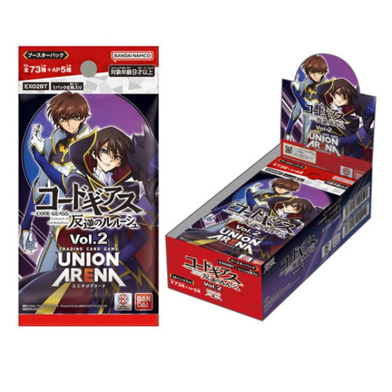 UNION ARENA 追加補充包 CODE GEASS 叛逆的魯魯修  [EX02BT] (一盒12包)