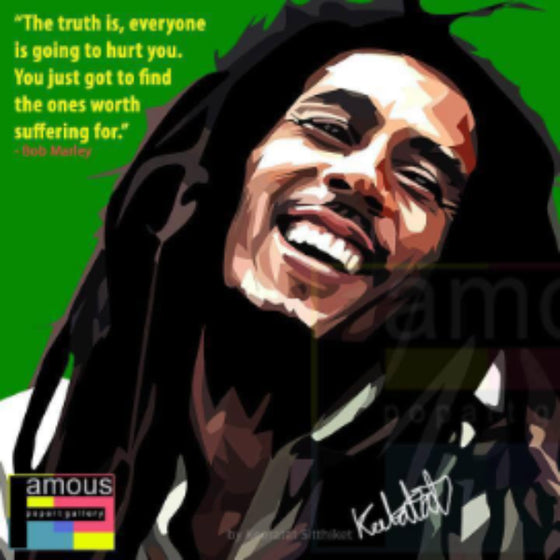 Drawing (Bob Marley - Green)