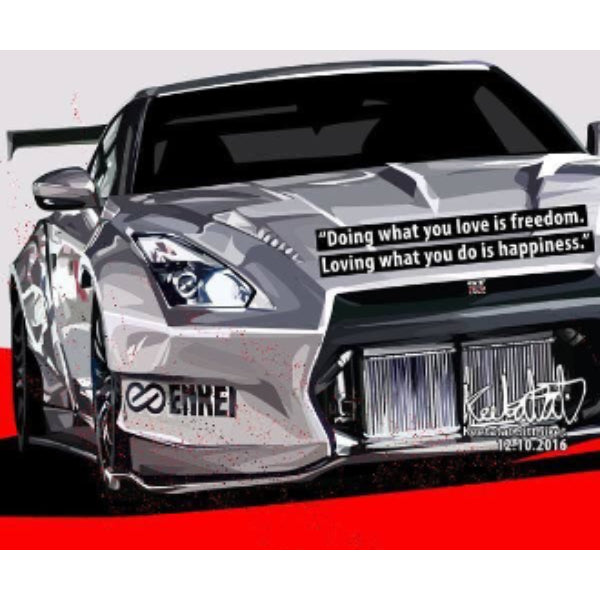 Drawing (GTR White) (Enkei)