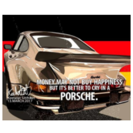 Drawing (保時捷 Porsche - Money May Not Buy Happiness)