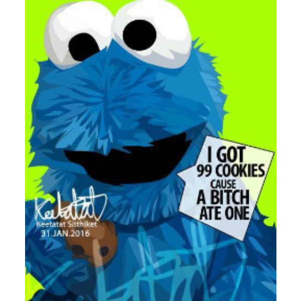 Drawing (芝麻街 曲奇怪獸 Cookie Monster)