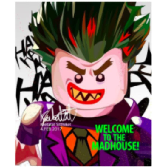 Drawing (小丑 Lego Joker - Welcome To The Madhouse)