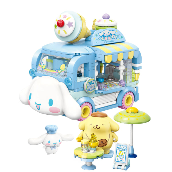 Qman - Cinnamoroll 肉桂狗 與 Pompompurin 布甸狗 的甜品雪糕餐車