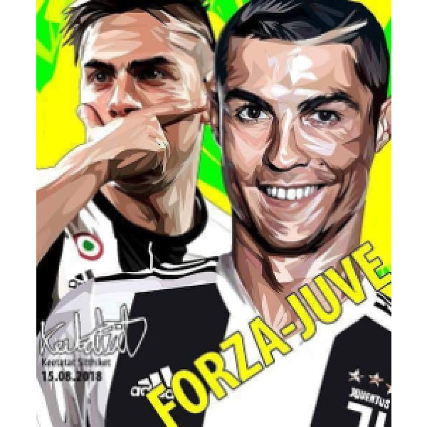 Drawing (Cristiano Ronaldo & DybalaForza-Juve)