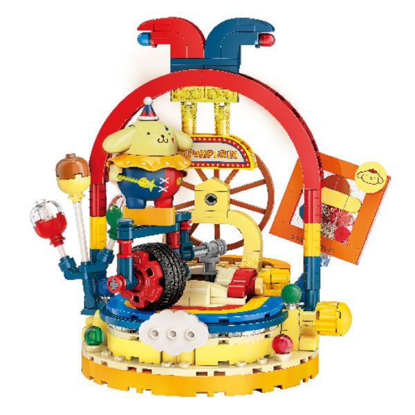 Qman - Pompompurin 布甸狗單輪車花式表演造型積木