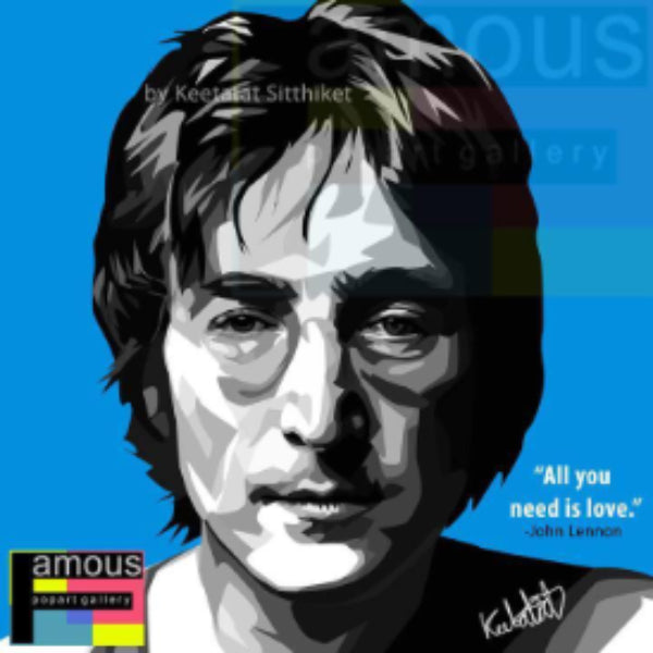 Drawing (披頭四 Beatles John Lennon - Blue)